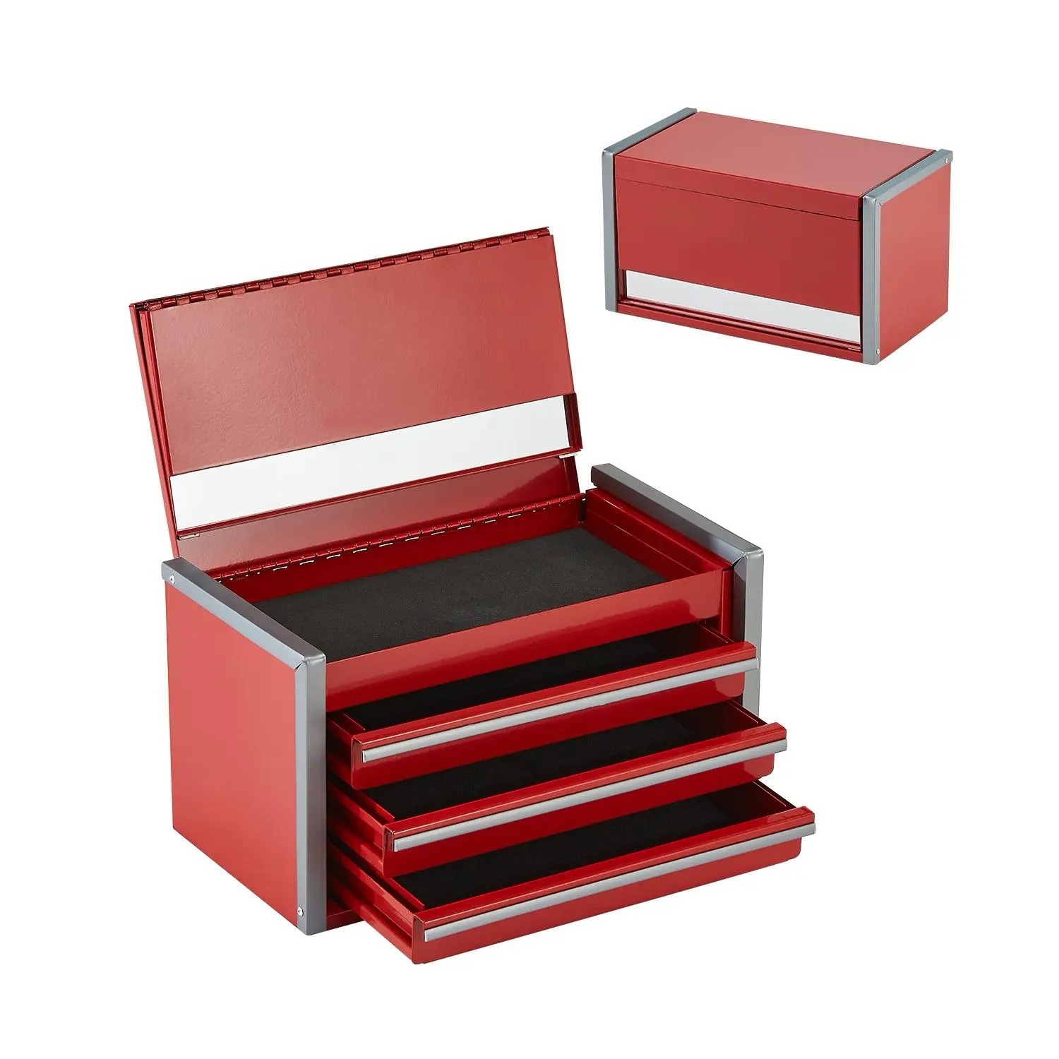 Metal Tool Box Portable Metal Tool Box with Drawers